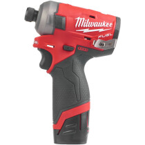 Milwaukee M12FQID-202X M12 Fuel Surge Hydraulic Impact Driver with 2 x 2.0Ah Batteries, Charger and Case