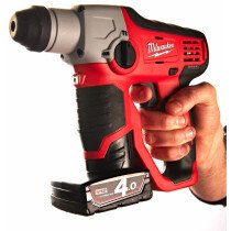 Milwaukee M12H-402C 12V SDS+ Hammer with 2x 4.0Ah Batteries in Case