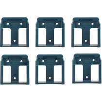 StealthMounts BM-MK18-BLU-6 Blue Battery Mounts for Makita 18V (6 Pack)