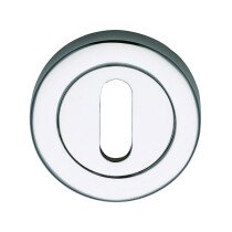 Marcus SS-890-P Polished Steel Line Keyhole Escutcheon (Each)