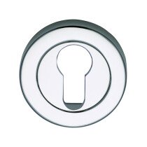 Marcus SS-891-P Polished Steel Line Euro Keyhole Escutcheon (Each)