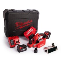 Milwaukee M18BP-402C M18 Planer (2 x 4.0ah batteries, charger, BMC)