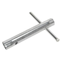 Sealey MS157 Double End Long Reach Spark Plug Box Spanner 16/18mm with T-Bar