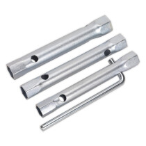 Sealey MS165 Spark Plug Box Spanner Set 3pc Long Reach Double End