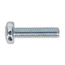 Sealey MSP520 Machine Screw M5 x 20mm Pan Head Pozi Zinc DIN 7985Z Pack of 100