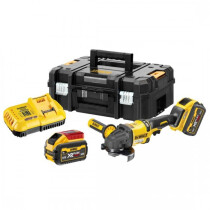 DeWalt DCG418T2-GB 54V XR FLEXVOLT High Power 125mm Angle Grinder with 2x 6Ah Batteries in TSTAK Case