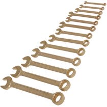 Sealey NS001 Combination Spanner Set 13 Piece 8-32mm Non-Sparking Beryllium Copper