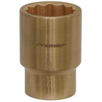 Sealey NS055 Socket 22mm 1/2" Drive WallDrive® Non-Sparking Beryllium Copper