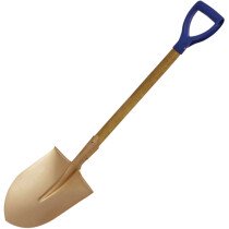 Sealey NS107 Round Point Shovel 240 x 420 x 990mm Non-Sparking Beryllium Copper