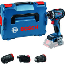 Bosch GSR 18V-90 FC 18v Body Only BRUSHLESS Flexi-Click Drill Driver with Right Angle/Offset/3 Jaw Rohm Chuck in L-Boxx