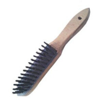 Osborn 0001152134 4 Row Mild Steel Wooden Handle Wire Brush