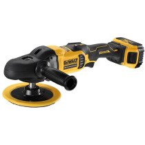 DeWalt DCM849P2-GB 18V Brushless XR Rotary Polisher 180mm With 2 x 5Ah Batteries In Bag