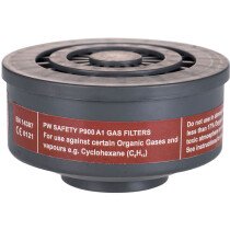 Portwest P900 - A1 Gas Filter Special Thread Connection - Respiratory Protection - Pack of 6