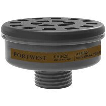 Portwest P906 A2 Gas Filter Universal Tread - Respiratory Protection - Pack of 6