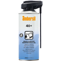 Ambersil 33180 40+ PermaStraw Industrial Grade Multi-Purpose Protective Lubricant 400ml