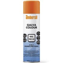 Ambersil 20681 Galva Colour 2-in-1 Primer and RAL Matched Paint 500ml White (Box of 12)