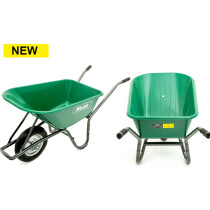 Webb WEWB90 90 Litre Poly Body Wheelbarrow With Puncture Proof Wheel 150kg Capacity