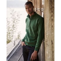 Fruit Of The Loom 62032 Men's Premium Zip Neck Sweatshirt