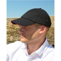 Result RC24P Low Profile Heavy Brushed Cotton Cap with Sandwich Peak