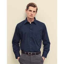 Fruit Of The Loom 65118 Mens Long Sleeve Poplin Shirt