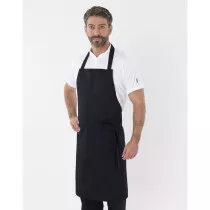 Denny DP10 Bib Apron Without Pocket - Black