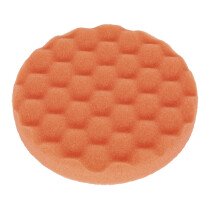 Sealey PTCCHW150O Buffing & Polishing Foam Head Hook & Loop ø150 x 25mm Orange/Firm