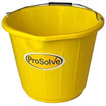Prosolve 3 Gallon (14 litres) Yellow Plastic Builder's Bucket 