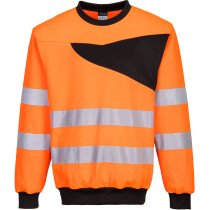 Portwest PW277 PW2 Hi-Vis Crew Neck Sweatshirt