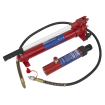 Sealey RE97.10-COMBO Push Ram with Pump & Hose Assembly - 10tonne