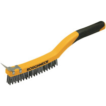 Roughneck 52-032 Stainless Steel Wire Brush Soft Grip 350mm (14in)