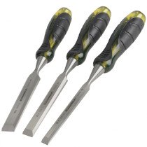 Roughneck 30-153 Professional Bevel Edge Chisel Set of 3 ROU30153