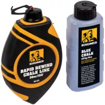 Roughneck 43-070 Rapid Rewind Chalk Line Reel Set 30m ROU43070