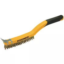 Roughneck 52-030 Carbon Steel Wire Brush Soft Grip 350mm (14in)