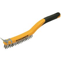 Roughneck 52-034 Brass Wire Brush Soft Grip 350mm (14in)