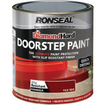Ronseal 35404 Diamond Hard Doorstep Paint Tile Red 750ml RSLDHDSPR750