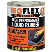 Ronseal 32998 Isoflex Liquid Rubber Black 750ml RSLILR750