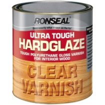 Ronseal 09054 Ultra Tough Hardglaze Internal Clear Varnish 750ml Gloss RSLUTVHG750