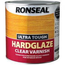 Ronseal 34762 Ultra Tough Hardglaze Internal Clear Varnish 2.5 Litres Gloss RSLUTVHG25L