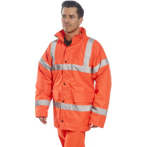 Portwest RT30 Hi-Vis Orange Traffic Jacket