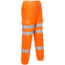 Portwest RT48 Hi-Vis Jogging Trouser Bottoms High Visibility - Regular Leg Length - Orange