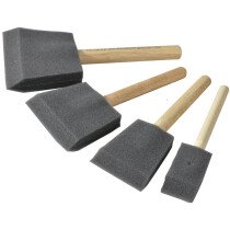 Rustins PBRUSHPACK Foam Brush Set (1",2",3" & 4") RUSFBSET