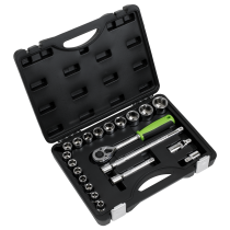Sealey S01237 Socket Set 21pc 1/2"Sq Drive Metric
