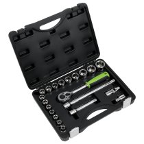 Sealey S01237 Socket Set 21pc 1/2"Sq Drive Metric