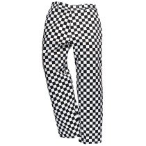 Portwest S068 (Chessboard) Chefswear Harrow Chefs Trousers - Black & White Chessboard Check
