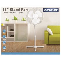 White 16'' Pedestal Fan 