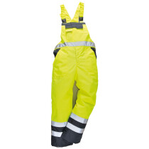 Portwest S489 High Visibility Contrast Bib & Brace - Lined