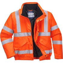 Portwest S463 Hi-Vis Bomber Jacket-Orange-XXXXX-Large