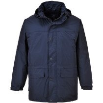 Portwest S523 Oban Fleece Lined Jacket Padded Rainwear Collection - Portwest Chest XL (46"-48")-Navy Blue (NB)