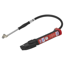 Sealey SA37/93B Anodised Tyre Inflator with Twin Push-On Connector