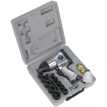 Sealey SA2/TS Air Impact Wrench Kit with Sockets 1/2"Sq Drive